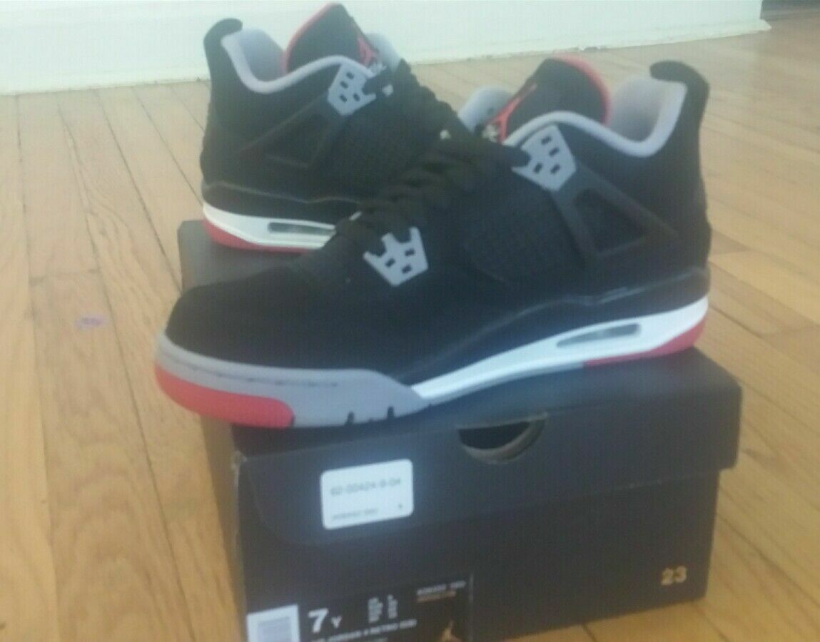 bred 4s size 5.5